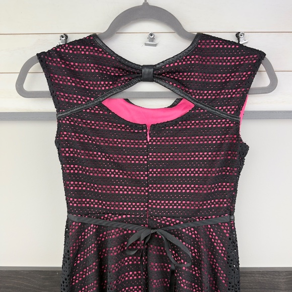 SPEECHLESS sleeveless a-line midi dress keyhole tie on back girls size 12 - Picture 5 of 12